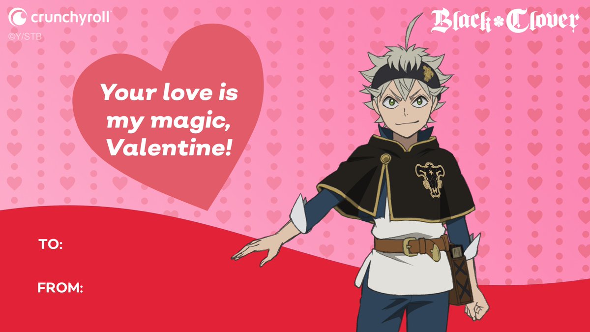 I can never love a person more than Black Clover, but that basically means we're all in a relationship right? 💝