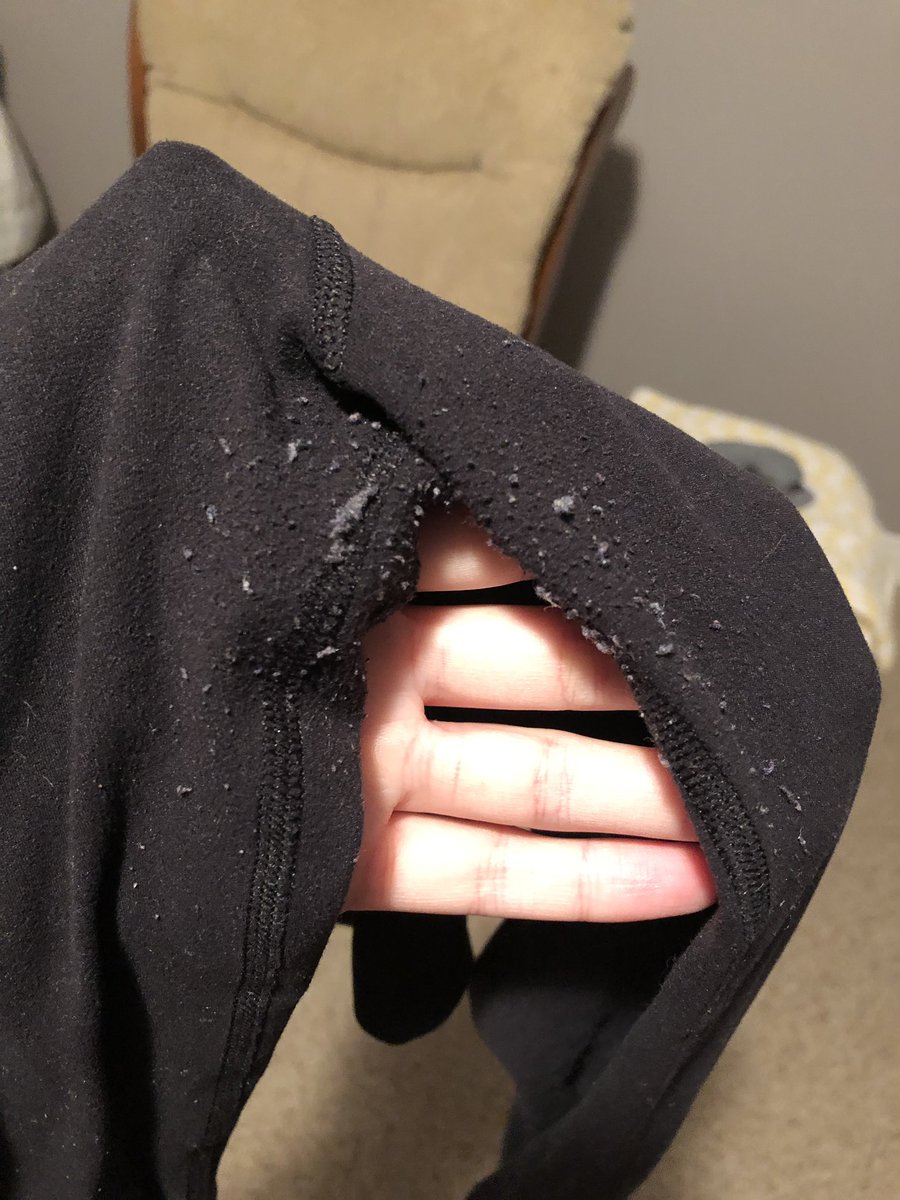 AllanaToole's tweet photo. When @lululemon thinks this is regular wear from their #align pants...(Bought in Oct) and they won’t stand behind their product!! https://t.co/28Pm1176h0
