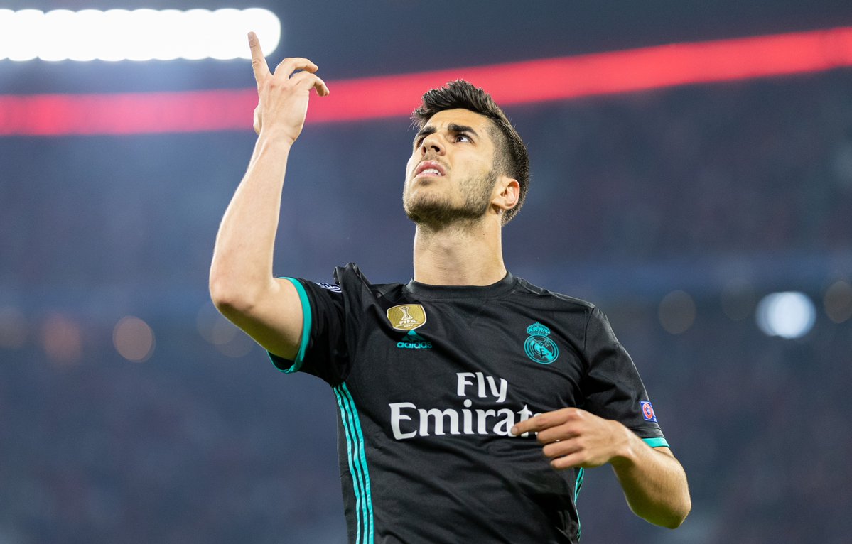 LigadeCampeones's tweet photo. 😮 @marcoasensio10 en las fases eliminatorias con el @realmadrid: 

2016/17: cuartos de final frente al Bayern ⚽️  
2016/17: final frente a la Juventus ⚽️
2017/18: semifinales frente al Bayern ⚽️
2018/19: octavos frente al Ajax ⚽️

#UCL https://t.co/3rdFU9x3cE
