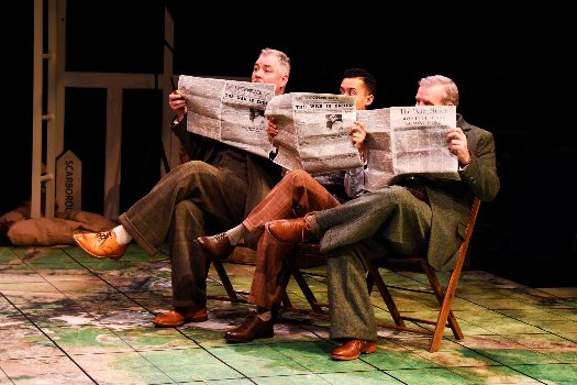 Glowing ★★★★ review from <a href="/guardian/">The Guardian</a> critic <a href="/MarkFFisher/">Mark Fisher</a> for <a href="/NBroadsides/">Northern Broadsides Theatre Company</a> Conrad Nelson's 'rich and rewarding' swan-song production -'Much Ado About Nothing' playing  <a href="/NewVicTheatre/">New Vic Theatre</a> until 2 March
'Shakespeare meets Dad's Army' in full bit.ly/2UXi2nr 
(pics Nobby Clark)