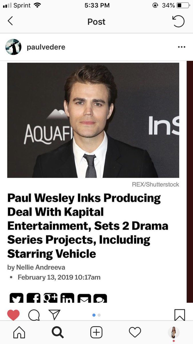 pwesleyxo's tweet photo. congrats on the new project Paul!! No one more deserving than you! #PaulWesley #proudpdubber https://t.co/mgmisvB6yN