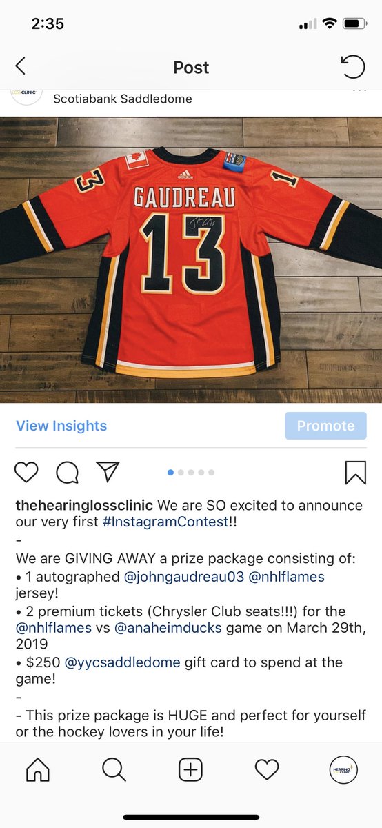 TheHearingLoss's tweet photo. Make sure you check out our new #InstagramContest!!! We are giving away an autographed @johngaudreau03 @NHLFlames jersey, 2 premium Chrysler Club tickets to the game on Mar 29th, and $250 @YYCSaddledome to spend at the game!! #contest #giveaway #Contests

https://t.co/G90E529U7Z https://t.co/UAPrCFR3rz
