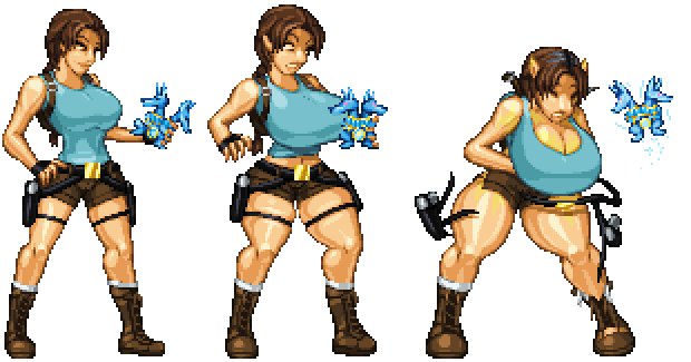 Commission for Fernin of Lara Croft finding a certain idol and becoming Dar...