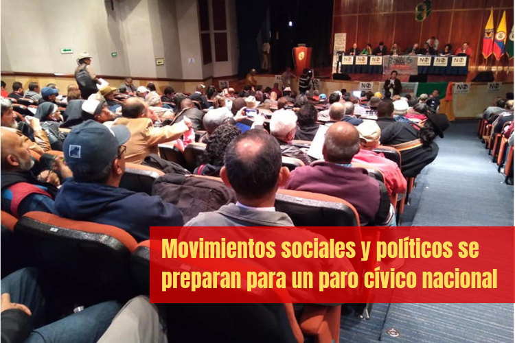 137 organizaciones sociales y políticas reunidas en el Bogotá, proyectaron el 2019 como un escenario de movilización por la vida, el territorio, la democracia y la paz goo.gl/eUBLMK