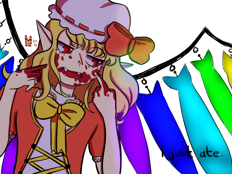 niceglitch's tweet image. #drawagain 

Flandre Scarlet 2010-2019