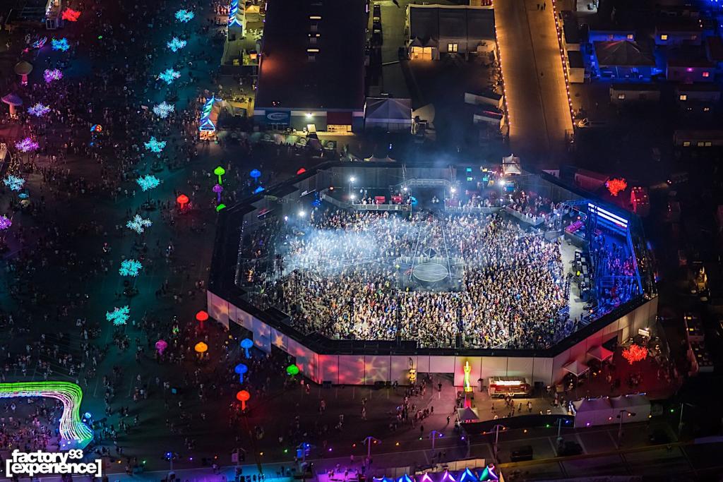 Neon Stage at EDC Mexico hosted by Factory 93