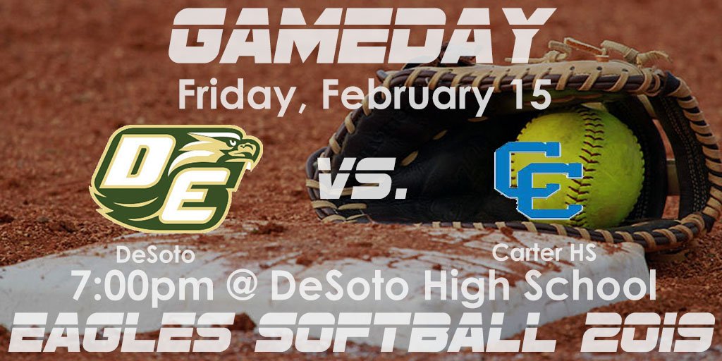 desotoisdeagles's tweet photo. Spring Sports Fever is in full effect in DeSoto! Check this week's upcoming matchups for your DeSoto Eagles! https://t.co/sJFkEc4SsD