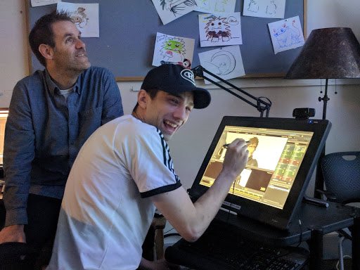SimonOttoAnim's tweet photo. @BaruchelNDG showed up @DWAnimation one last time yesterday and screwed up #Hiccup’s rig for good. 😂
Thanks for 12 years of #inspiration, old friend! #HTTYD3 #TheHiddenWorld @DaneStogner @DeanDeBlois @jakobjensenart @RaniNaamani @tommigrummt https://t.co/47dxbb7zQf