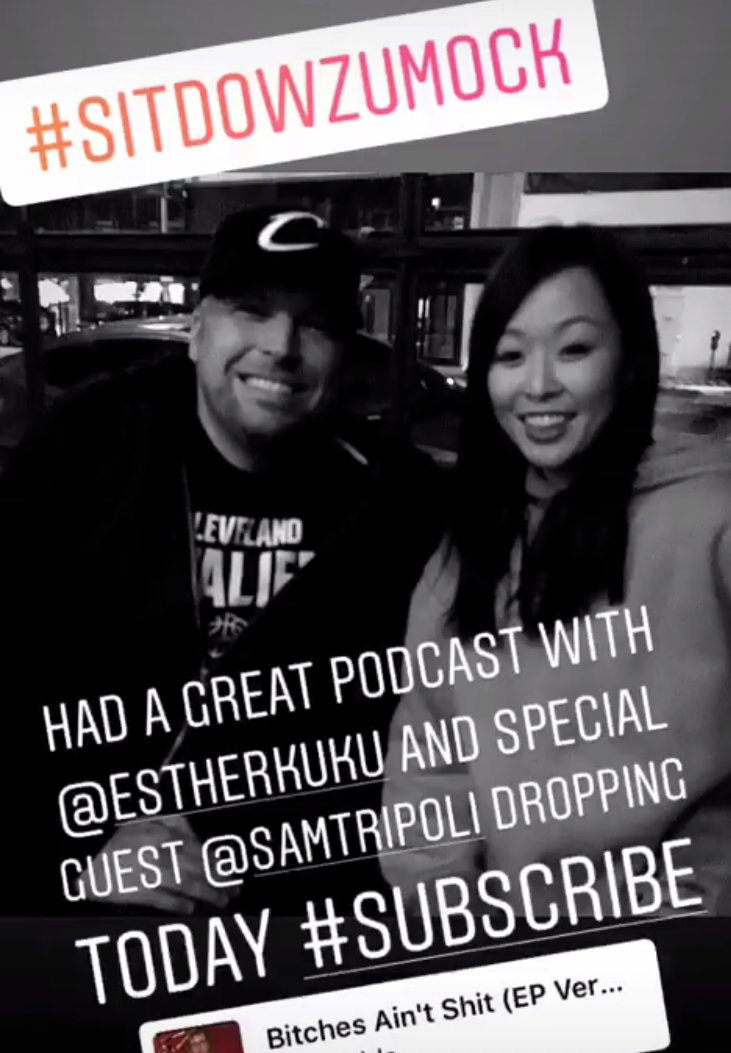 chadzumock's tweet image. Latest #SitDownZumock podcast IS BACK! It's a good one with @EstherKuKu and a surprise phone call from @samtripoli Esther and I talk too much @KevinBrennan666 and hosting the @avnawards #BlastIT #Subscribe #Share 
chadzumock.libsyn.com/episode-147-es…