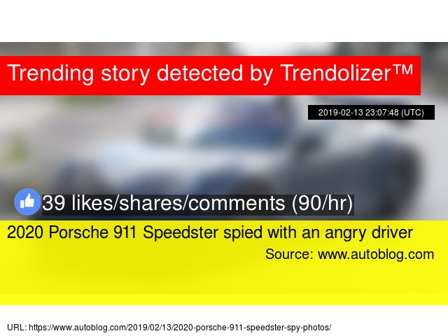 autolizer's tweet image. 2020 #Porsche 911 Speedster spied with an #angrydriver  cars.trendolizer.com/2019/02/2020-p…