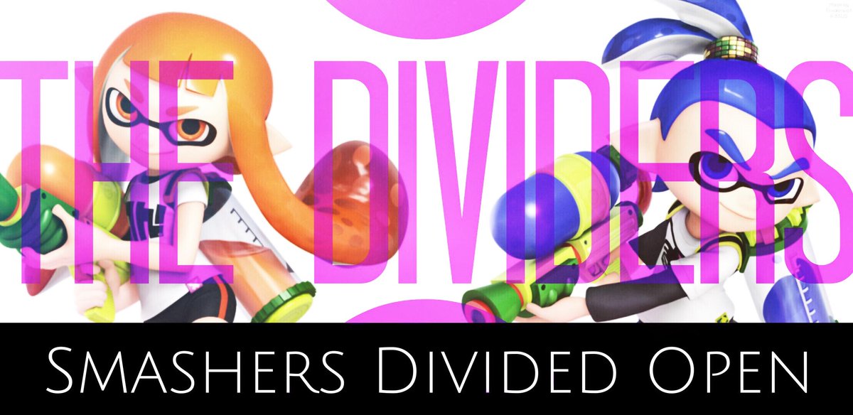 TheDividers_Spl's tweet photo. In case you missed it, The Dividers Discord server will be hosting our first SSBU tournament: The Smashers Divided Open!
There is now an officially scheduled date and time- the tournament will be taking place at 12:00 PM EST on Saturday, February 16!

(Ruleset in thread) https://t.co/TLU578tHzx