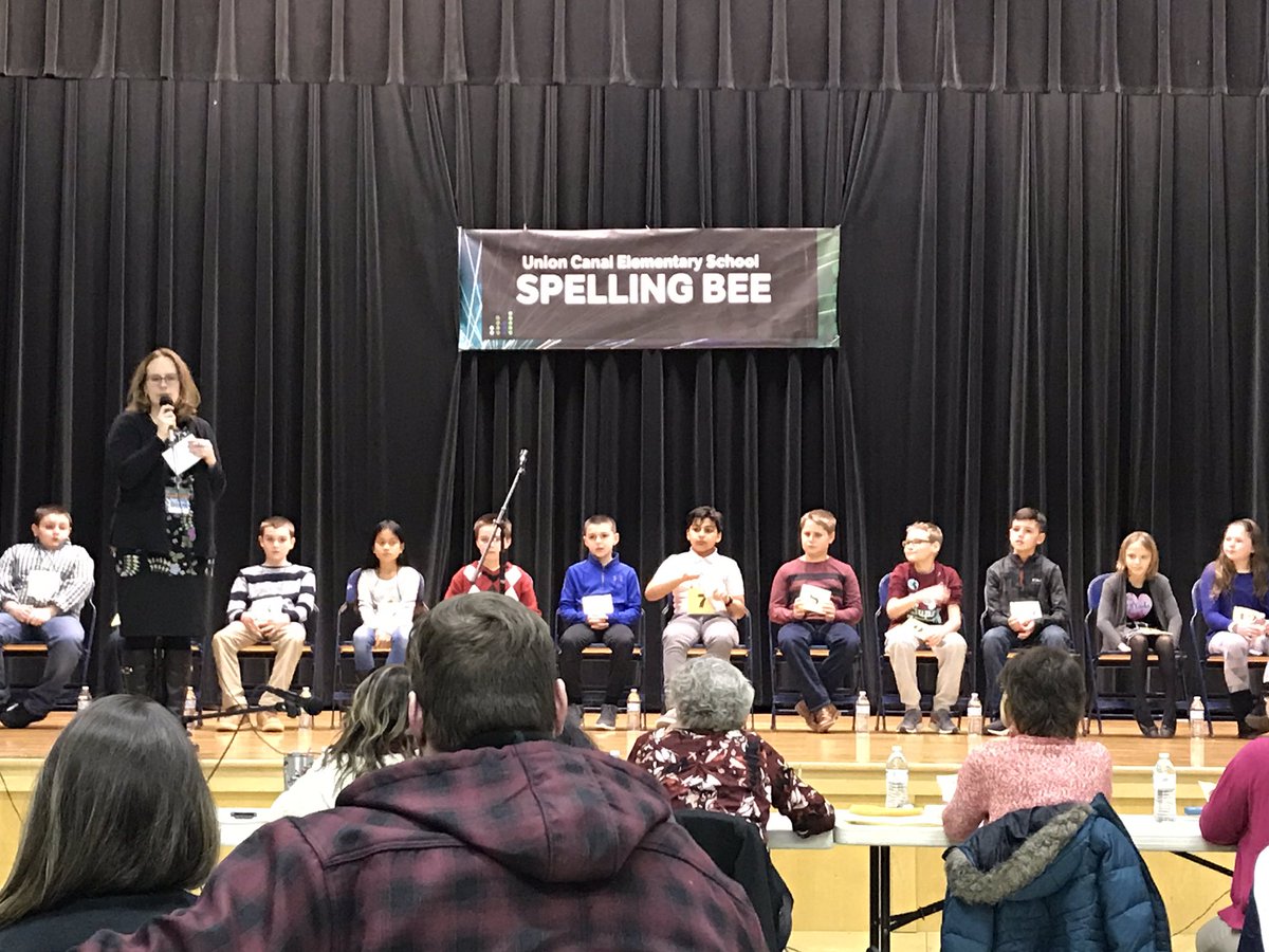 #Happening now Union Canal #scriptsspellingbee... How do you spell..... ?