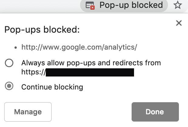 jamesabenavides's tweet photo. I updated to Chrome 72 today, but now all the external links on websites seem to get blocked. Other than just allowing it in every case is there a better solution? #Webdesign #webdevelopment @googlechrome https://t.co/rWTOgqDrzS