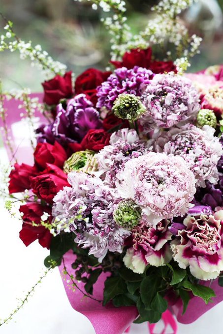 即日配送 福岡の花屋アトリエ一凛 誕生日祝いやのお花や野菜ブーケなど