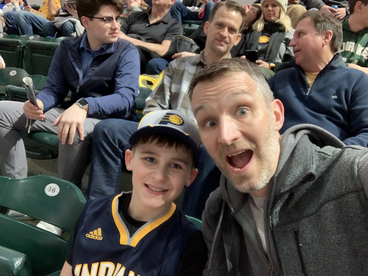 JerryNaville's tweet image. Early birthday surprise for this guy! #pacersgamenight
