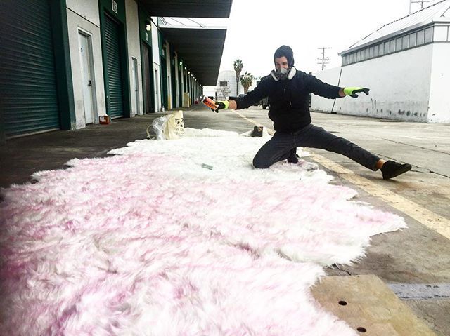 Spray paint ninja. #hilde #springbreakartshow2019 #faceandfiction #barbarella bit.ly/2GnXwcp