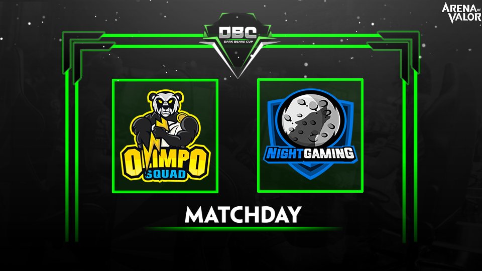 #MatchDay|  Los dioses del Olimpo se enfrentan a los guerreros que vienen directo desde la luna 😱

@OlimpoSquad_AoV vs <a href="/NightGaming29/">Night Gaming</a> 
⏰ 23:30 🇦🇷🇨🇱
🎙️<a href="/SlayerDarkness1/">Slayer Darkness</a> 

¡Los esperamos en la trasmisión!