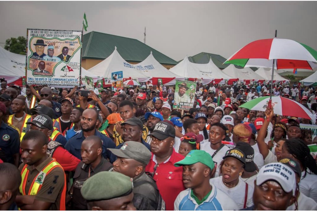 THETIMIALAIBE's tweet photo. 2019 : Kolokuma/Opokuma PDP Mega Rally at Kaiama on Wednesday https://t.co/2sxKEJIcTZ