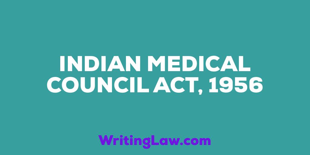 WritingLaw's tweet image. Indian Medical Council Act, 1956
#WritingLaw #BareAct #IndianLaws #Law #Medical #Doctors

writinglaw.com/indian-medical…