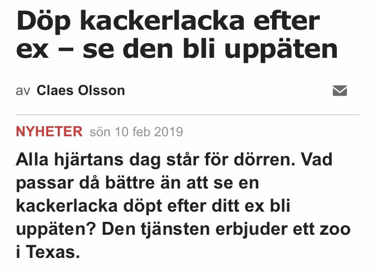 mybladstrom's tweet photo. Det absolut bästa jag läst https://t.co/9lhnlYLTF7