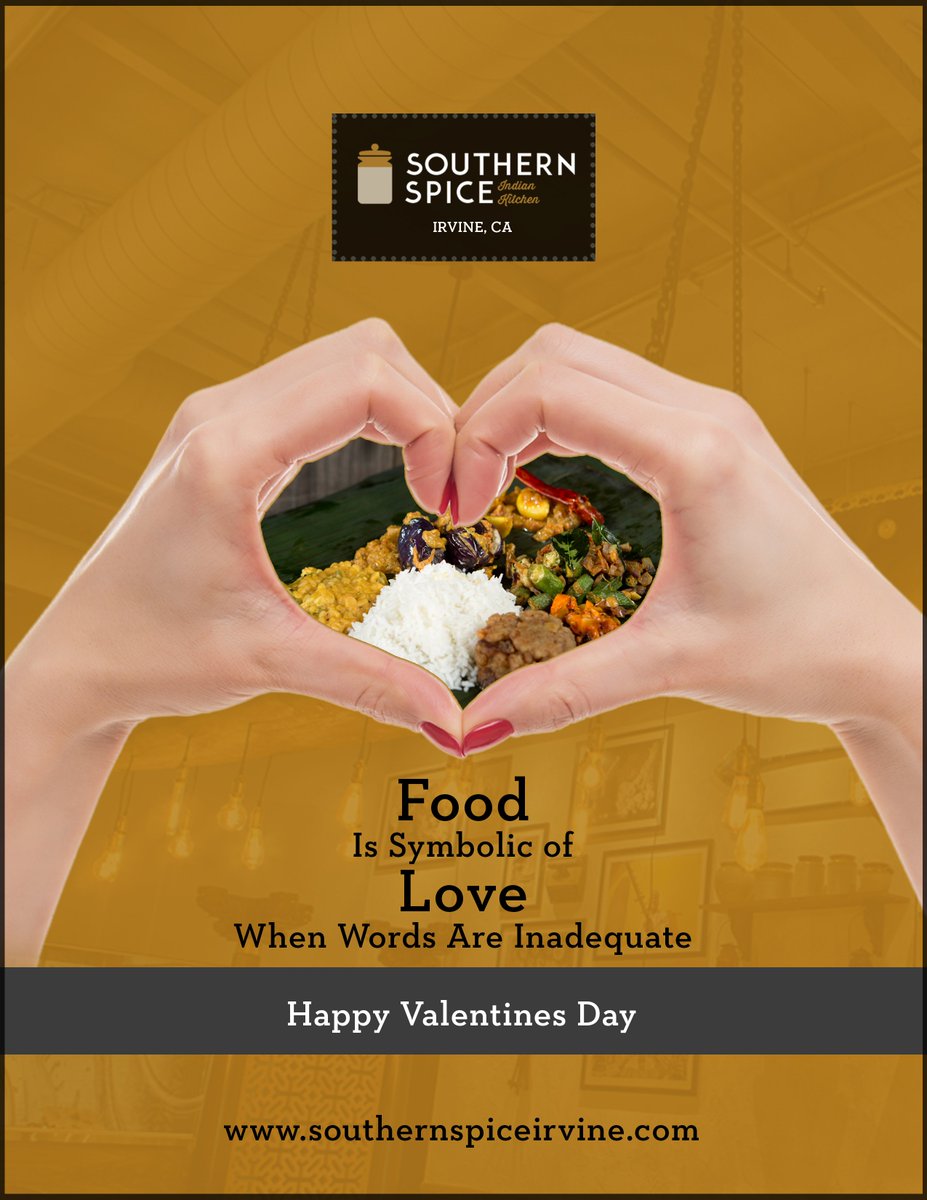 “The best and most beautiful things in the world cannot be seen or even touched. They must be felt with the heart.”

Happy valentines day😍😍

order Online southernspiceirvine.com

#SouthernSpice #IndianCuisine 
#Irvine #California #Valentinesday