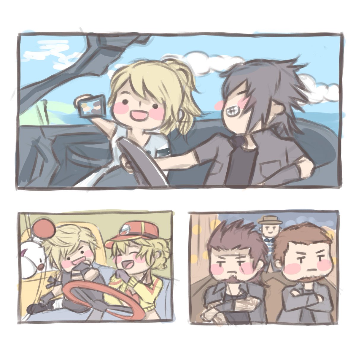 It's Valentine's Day, time to relive the ultimate meme. #FFXV #FF15  #FinalFantasyXV, image size:1200x1200