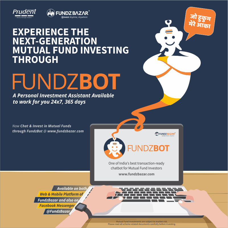 fundzbazar's tweet photo. Do you wish to invest in mutual funds? FundzBot is here to fulfill all your #investment wishes, that too in no time. Say Hello to #FundzBot – your anytime investment friend! Read More: https://t.co/EQVa3xBOp4
#AI #ArtificialIntelligence #Chatbot #MutualFunds #FundzBazar https://t.co/W15eSvHU43