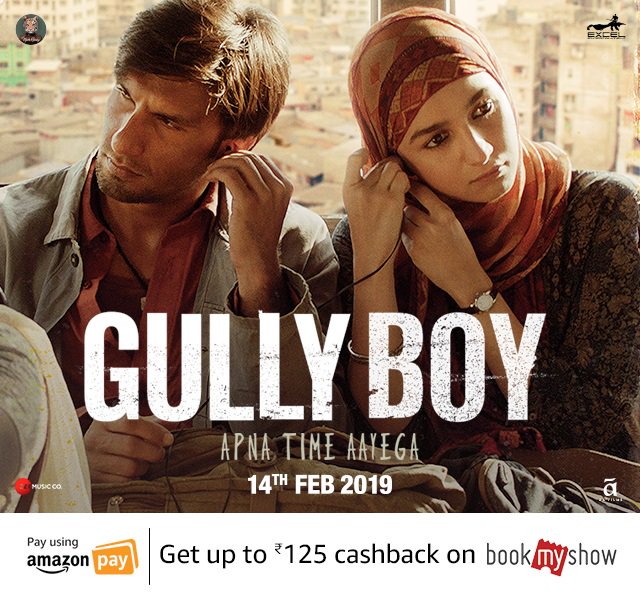 Amazon India Twitterissa Gully Boy Is In Cinemas Now Pay Using Amazon Pay For Your Tickets On Bookmyshow Get Up To Rs 125 Cashback Go Book Now At Https T Co Orsuyzah3x And Enjoy The