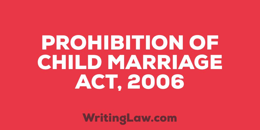 WritingLaw's tweet image. Prohibition of Child Marriage Act, 2006
#WritingLaw #BareAct #IndianLaws #Law #ChildMarriage #Marriage #India

writinglaw.com/prohibition-of…