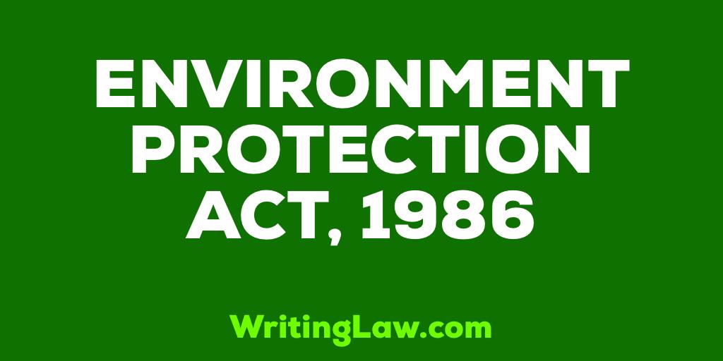 WritingLaw's tweet image. Environment (Protection) Act, 1986
#WritingLaw #BareAct #IndianLaws #Law #Environment #EnvironmentProtection

writinglaw.com/environment-pr…