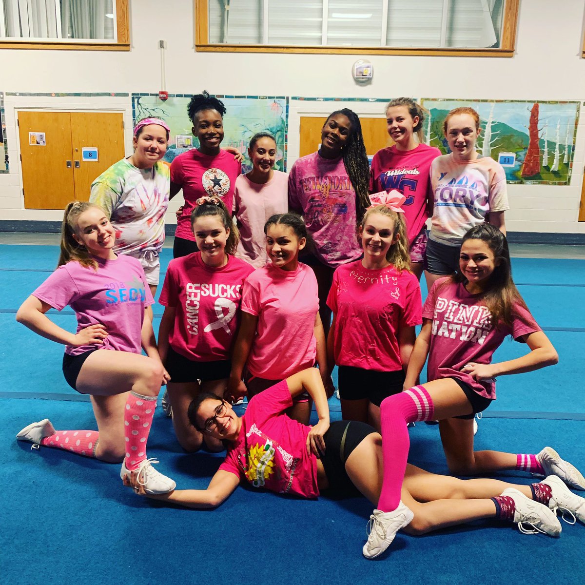 On Wednesday’s we wear pink!!!!! #leagueweek #spiritweek