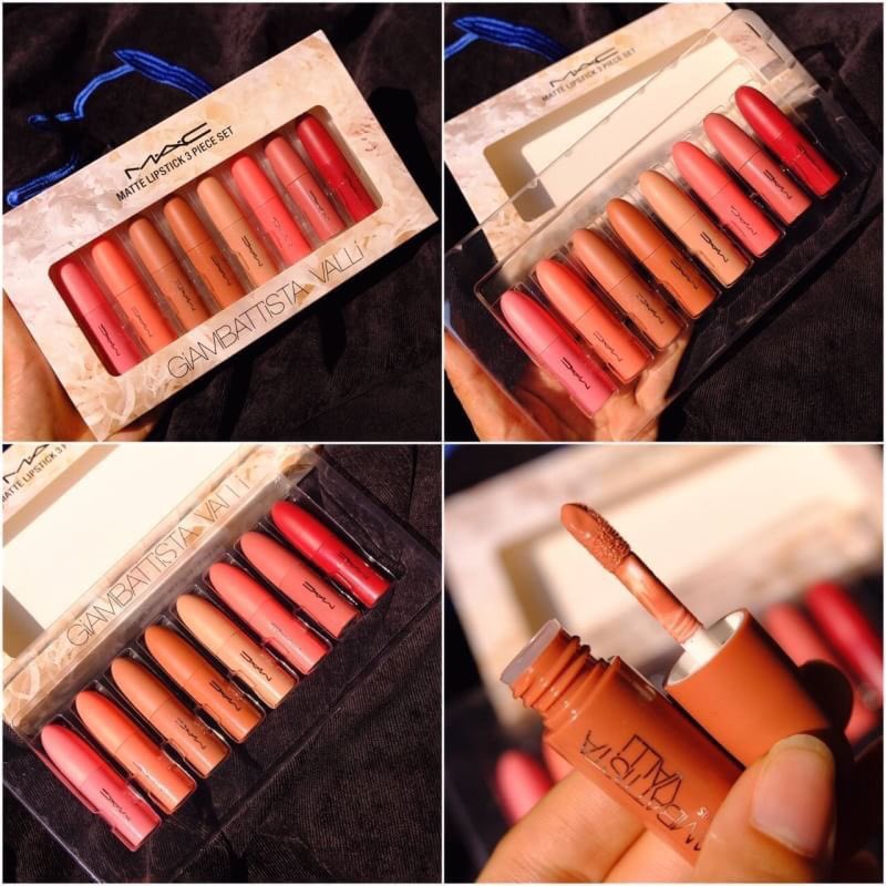 AzxByck's tweet photo. เซตนี้😍🥰 199฿ ‼️

MAC GiAMBATTiSTA VALLi ✨

การกลับมาของ ลิปสติกจาก MAC ที่หลายคนถามหา 

เซต 8 แท่ง สีสวยมาก เนื้อดี ติดทนนาน

พร้อม📦ส่งแล้ว DM มาได้เลยนะ ❤️ https://t.co/qkDQA4ftl6