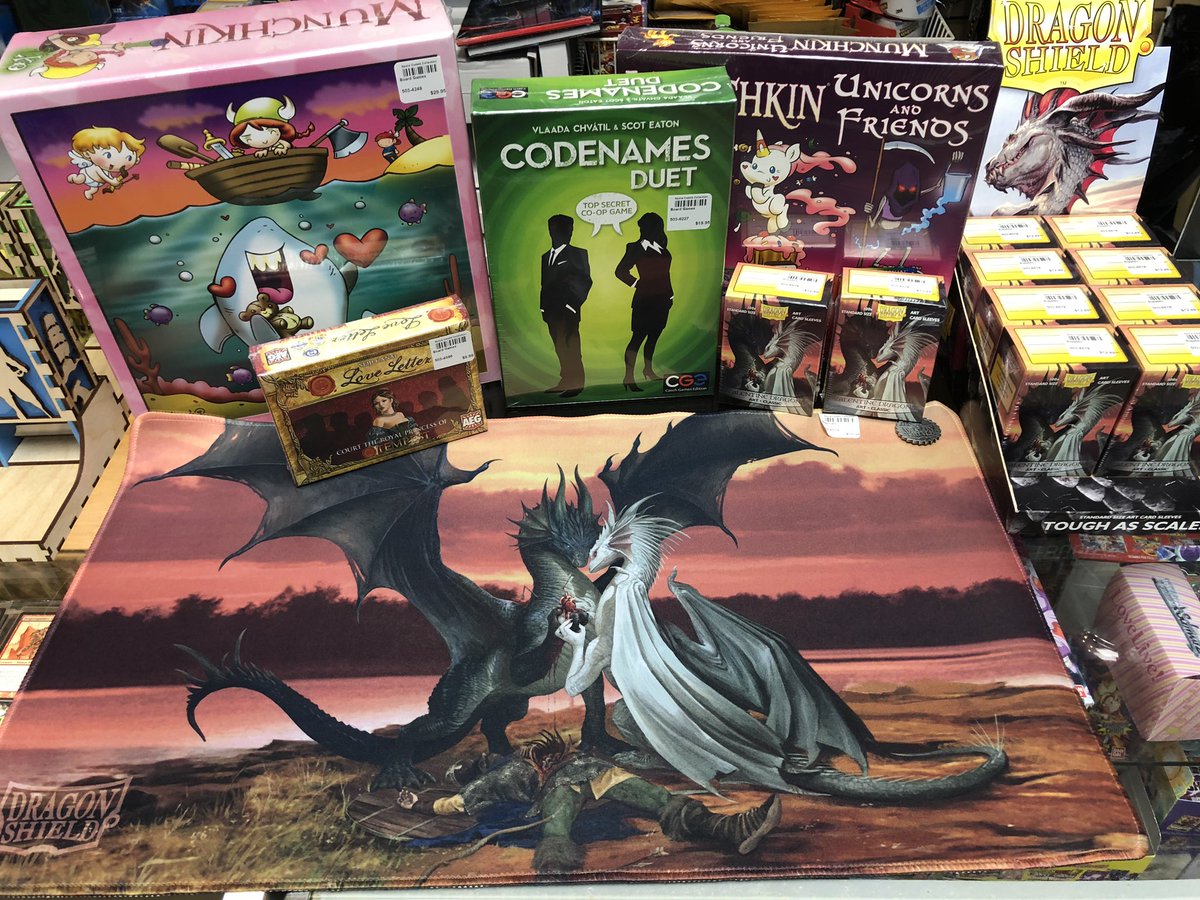 Love is in the air! Some of our favorite titles related to love or for couples! Come in and play some games with your boo tomorrow.