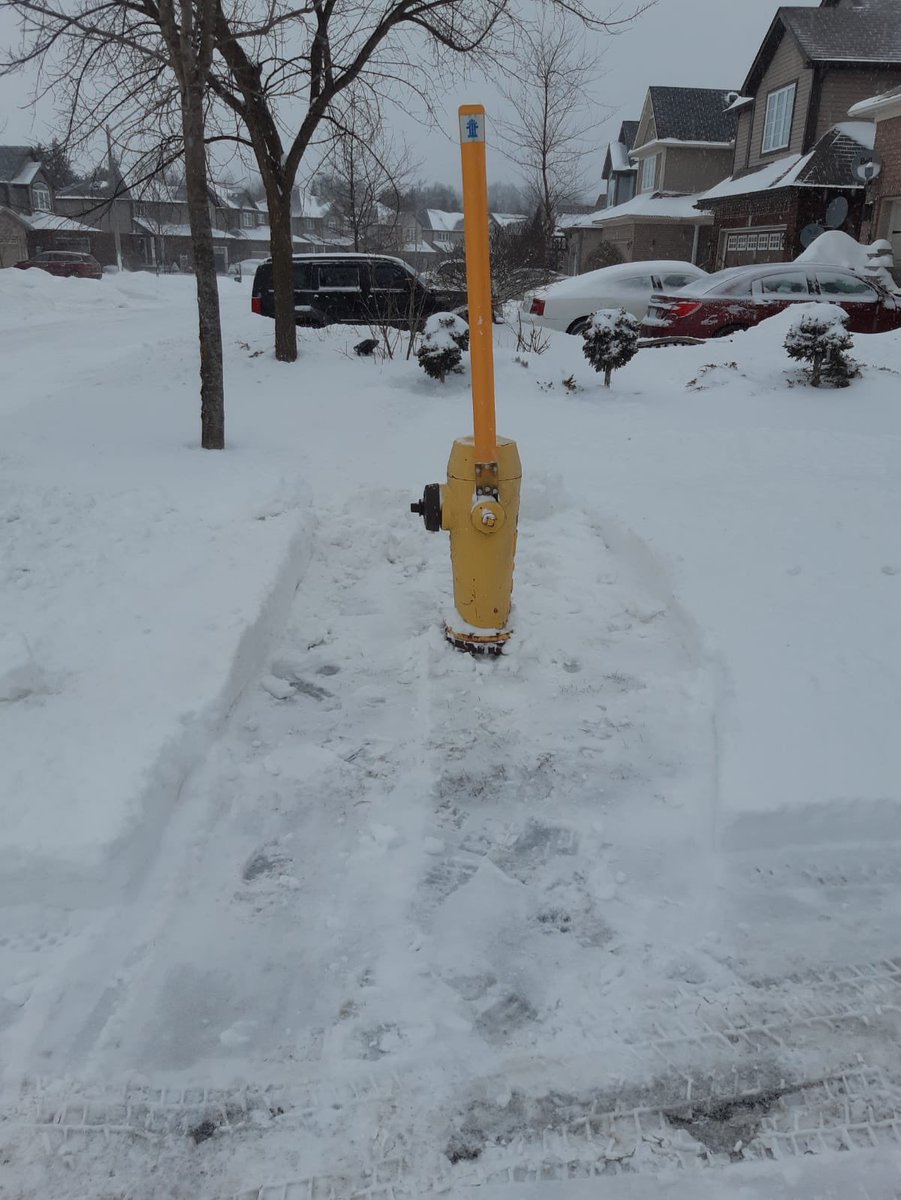 RandyNarinee's tweet image. Hydrants are 115m apart in town. If you have a hydrant on your property, please clear the area around it. It’s not just for your safety, but your neighbours too. Every second counts. @ShelburneTown @DufferinCounty @bradlemaich @AnotherCaptClay @CouncillorSteve @wadermills