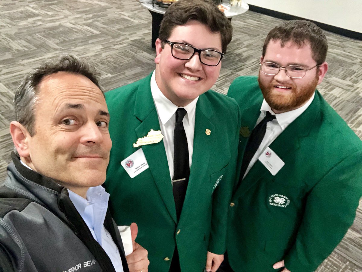 Dylan and Walter enjoyed attending the National Farm Machinery Show Commemorative Reception tonight with our legislators and others. #RedefineKY4H