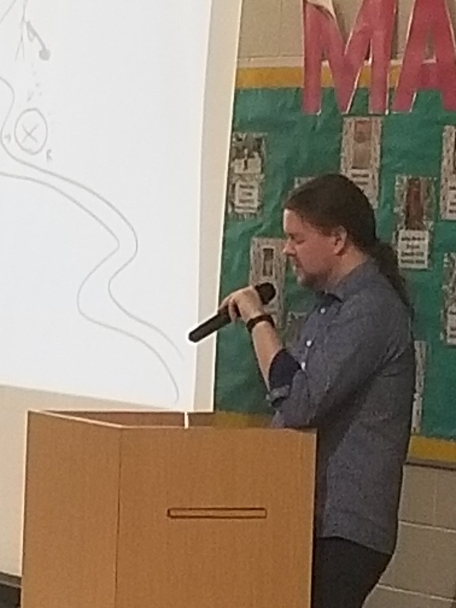 MarekElem's tweet photo. Nathan Hale! Best Author Visit!!! Thanks for being at Marek 
#HazardousTales https://t.co/1U7m0j7zBa