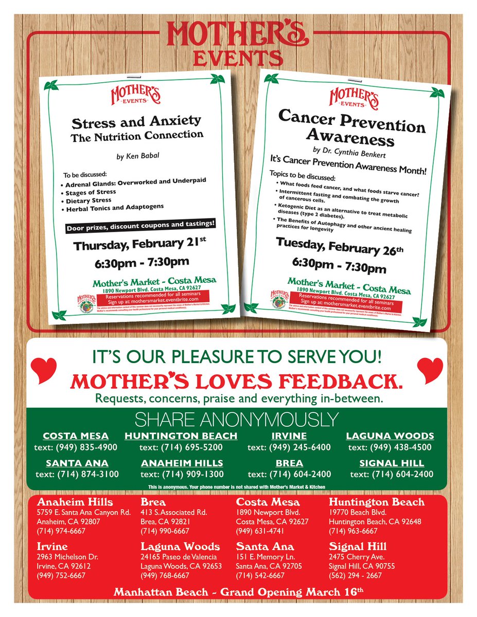 Our Fresh Flyer is here! We have Fresh prices on #organic heirloom tomatoes and Haas avocados 🍅🥑 <a href="/ForagerProject/">Forager Project</a> Cashewgurt, <a href="/larabar/">LÄRABAR</a> Snack Bars, <a href="/SeaweedBathCo/">The Seaweed Bath Co.</a> Products, and more are on sale! 🙌 #mothersmarket