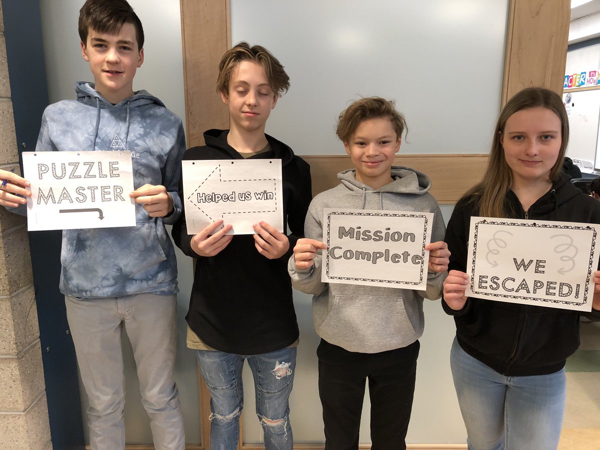 MrsBerndtsclass's tweet image. #Rockstars at Aztec 
#breakoutedu  Great job! #puzzlemasters #ecsrd #gr8rocks