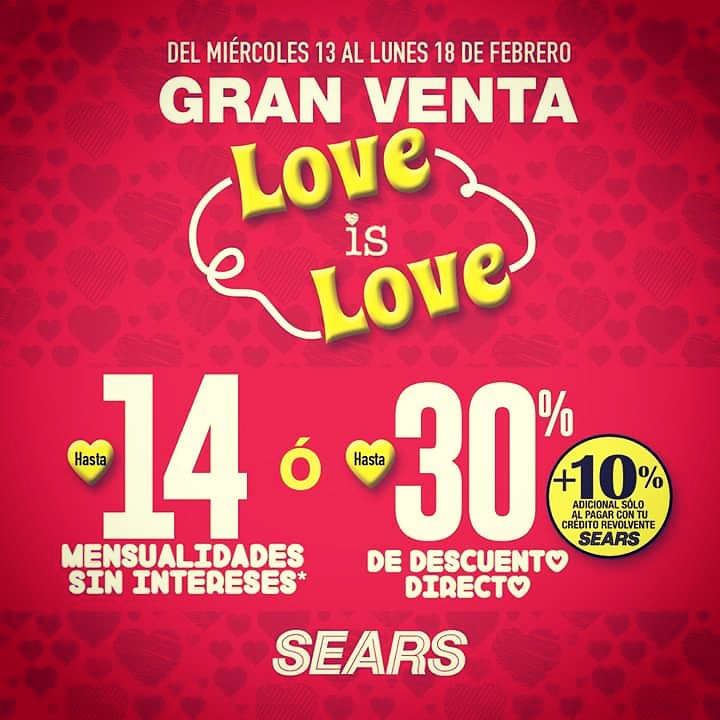 TuxtlaNow's tweet photo. Promociones QUE ENAMORAN❤️
#SEARS #TuxtlaGutiérrez

Gran venta LOVE IS LOVE
Hasta 14MSI ó Hasta 30% de Descuento

*Pregunta en tienda por marcas, modelos, artículos y tarjetas participantes

#promociones #sanvalentin #searsmeentiende #tuxtlashopping #tuxtla https://t.co/HUd5yFNJMQ