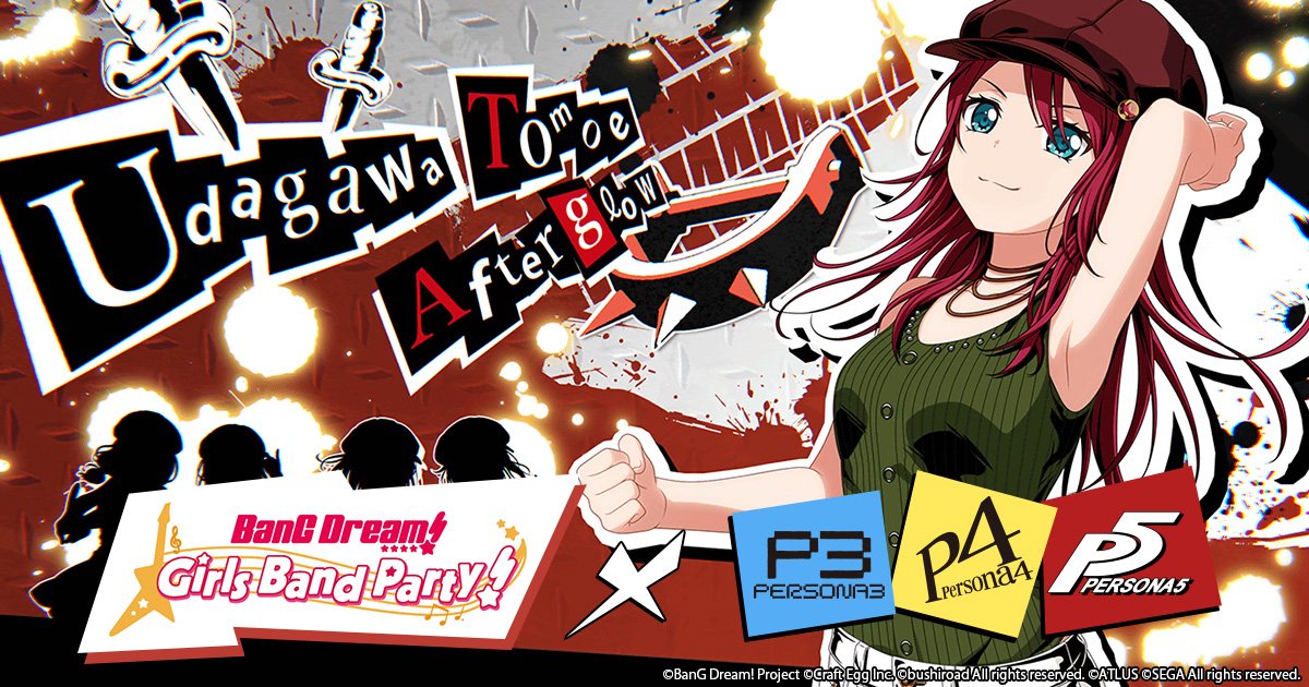 BanG Dream! Girls Band Party! x Persona Series Collaboration