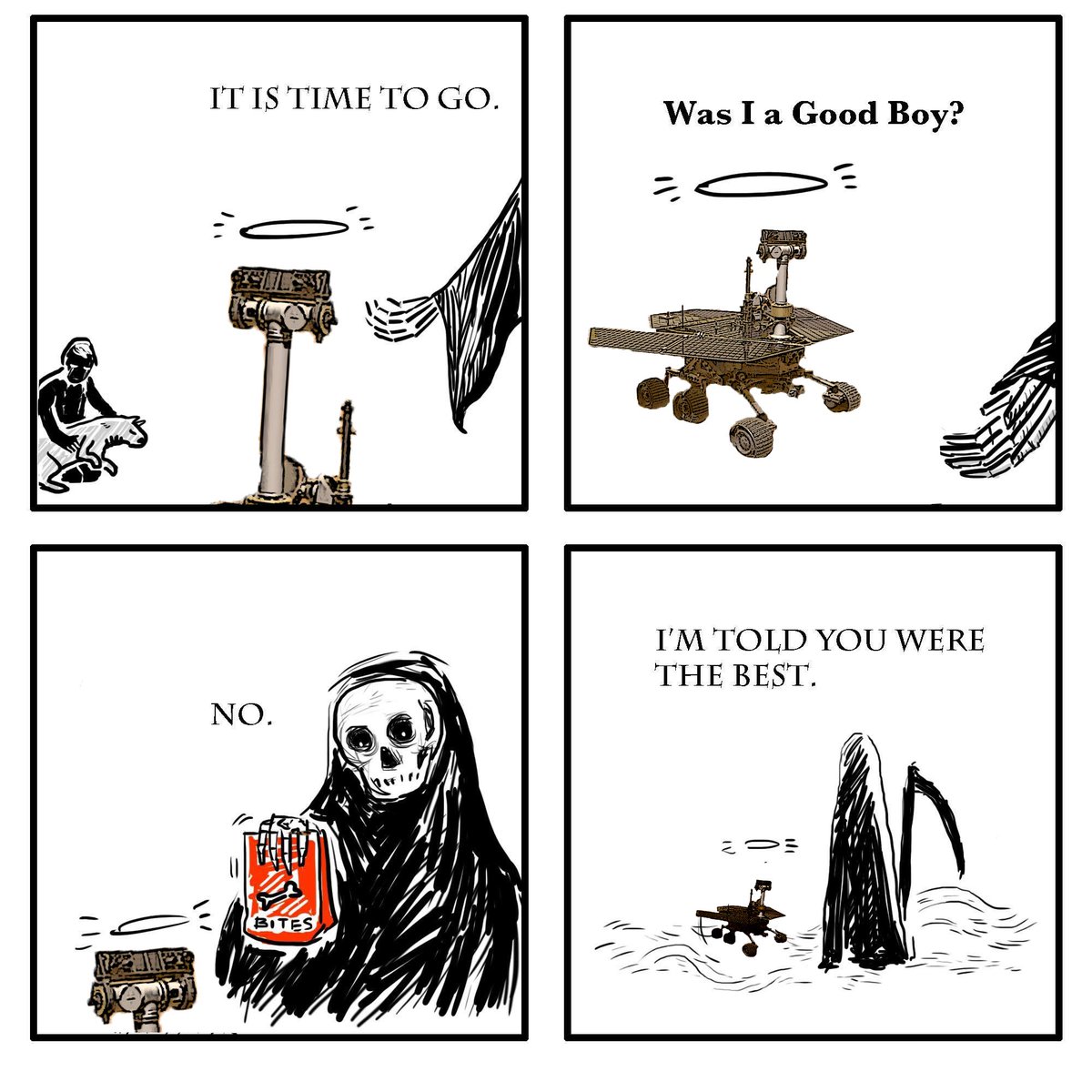 Cubcake76's tweet image. Goodbye @MarsRovers #Oppy.