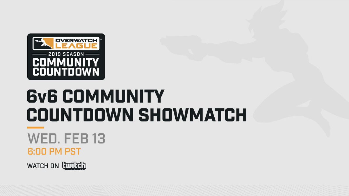 Overwatch League On Twitter It S The Last Day Of The Community Countdown Owl2019 Today We Ve Got A Special Showmatch For You Watch On Https T Co U6diiozfou Https T Co 18l6kkdvnq