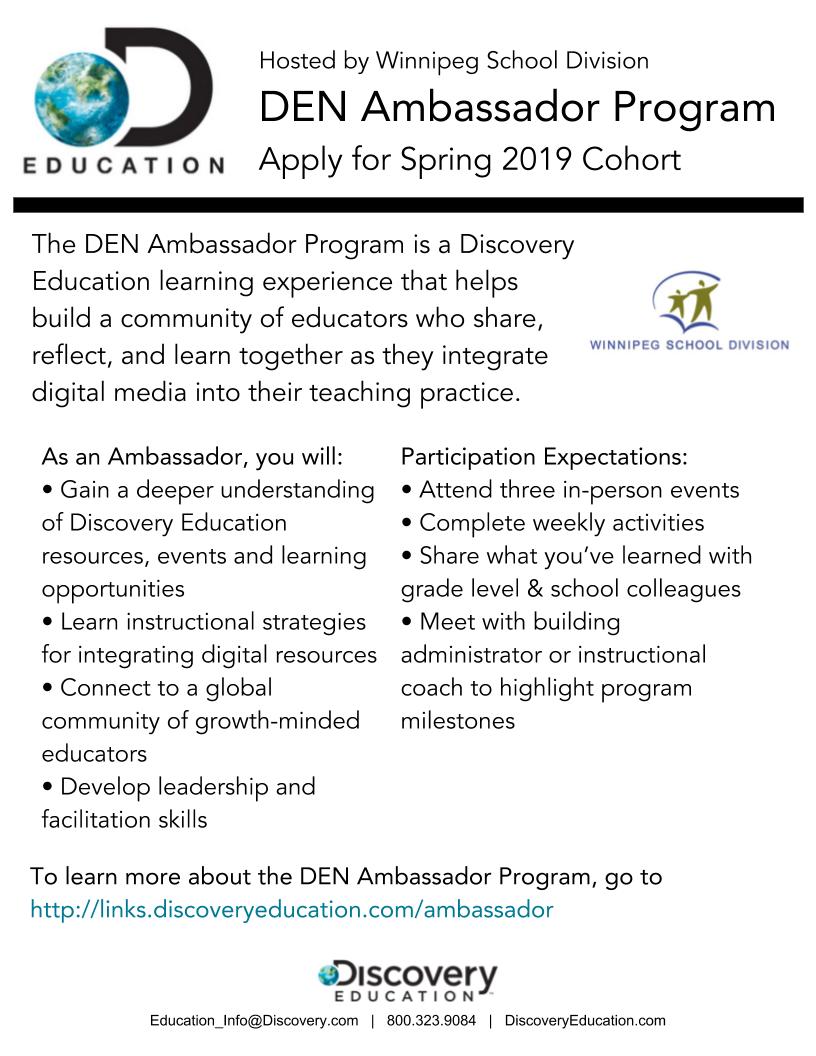 shareski's tweet photo. Great learning opportunity for Winnipeg area educators. https://t.co/ii3hLUqi2h #DENamb
@StevensonElem
@BairdmoreSchool @islandLRSD @MeadowsWest
@lordrobertswpg @ShaughnessyPK  @PrairieRoseWSD
@SargentParkSchl 
@IsaacBrockWSD
@inkster_school 
@MulveySchoolWSD 
@CarpathiaSchool https://t.co/8D1zrdbEaw