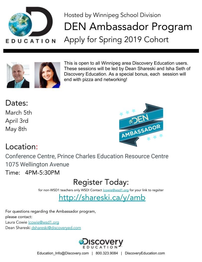 shareski's tweet photo. Great learning opportunity for Winnipeg area educators. https://t.co/ii3hLUqi2h #DENamb
@StevensonElem
@BairdmoreSchool @islandLRSD @MeadowsWest
@lordrobertswpg @ShaughnessyPK  @PrairieRoseWSD
@SargentParkSchl 
@IsaacBrockWSD
@inkster_school 
@MulveySchoolWSD 
@CarpathiaSchool https://t.co/8D1zrdbEaw