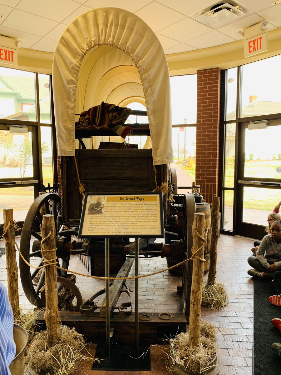 teaguesecond's tweet photo. We learned about the journey the pioneers took from Tennessee to Frisco. The men usually drove the wagons, and the women and kids walked. @SonntagElem @Sonntag_Second @FriscoHeritage https://t.co/H73MTKSZS1
