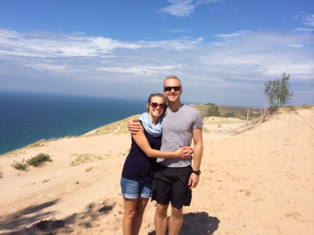 ScottHawken's tweet photo. Met @5hawnsolo while she was studying @umichsph and I was @umichmedicine; now married with 🐕🐈🐈 and couldn’t be happier!   #UMichLoveStories https://t.co/KW9GRiKCFZ