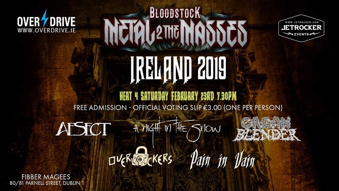 We're back! It's a new year and we've a new sound! February 23rd sees our long awaited return to @fibbermagees for @BLOODSTOCKFEST @M2TMIRE Get down and show your support! @OVERDRIVE_PR @JETROCKER_IRE #aesect