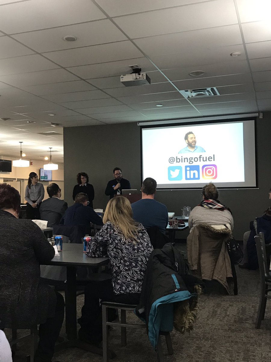 CHassall's tweet photo. Great presentation @bingofuel on social media. Thanks to @1450MC for bringing this to yll #topnotchevent https://t.co/3oUjZqXVaY