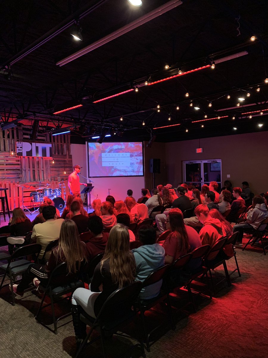 FirstYouthPitt's tweet photo. What a great night. We had a promposal, pizza, some worship, and an awesome message. God is good. #firstyouth https://t.co/Dwn74j5H0V