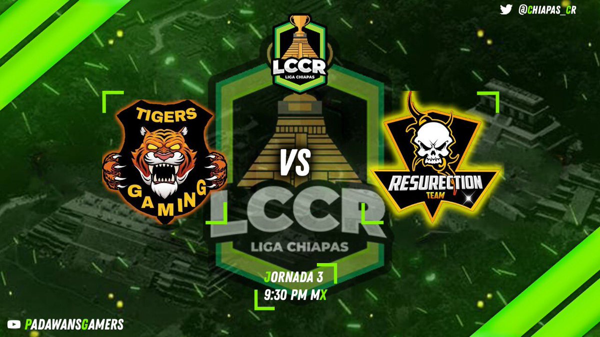 chiapas_cr's tweet photo. ¡Nos espera un gran partido el día de hoy! Les deseamos la mejor de la suertes para ambos equipos 🔝🤩

⏰ 9:30 PM 🇲🇽

@TheTigersCR 🆚 @ResurectionTeam 

📺 @PadawansGamers https://t.co/MnALzKKiMW